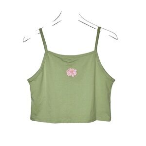 NEW Levi’s Green Women’s 90s Square Neck Baby Camisole Tank Top Sz M